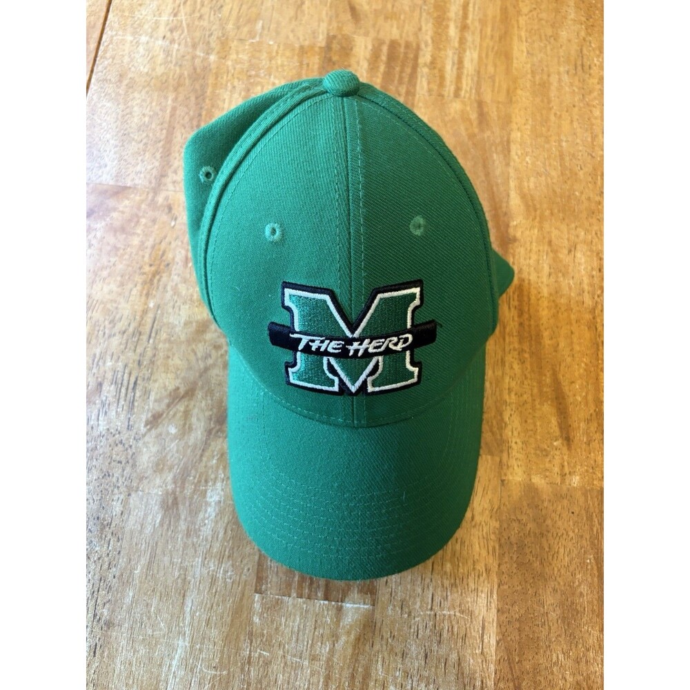 Nike Marshall University Thundering Herd Dri-fit baseball style hat cap Green 🦬